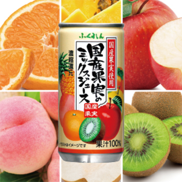 国産果実の果汁100％ミックスジュース20缶